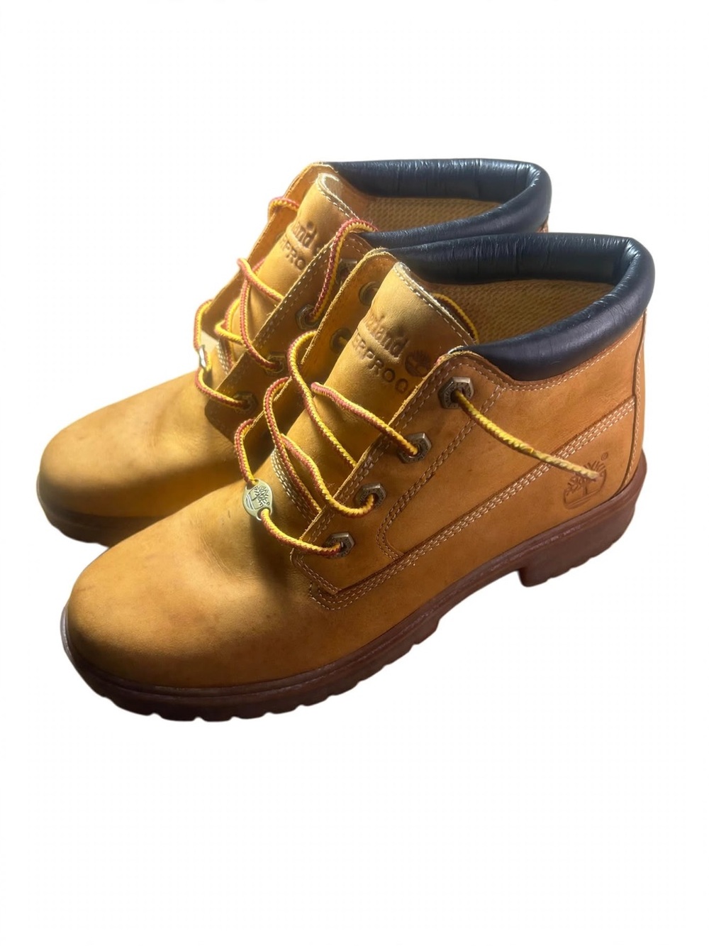 Women’s Timberland Boots - Wheat Yellow Leather Lace-Up Size 7M